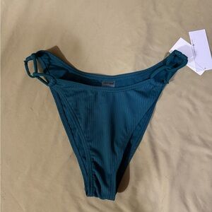 Seaside Teal Ribbed Bikini Bottom